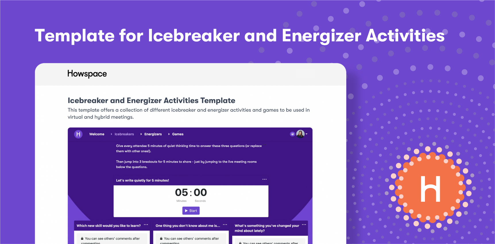 Workshop ice-breaker collection Template